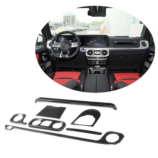 Carbon fiber interior trim set V1 for Mercedes G class W463 2018-2024 - image 1
