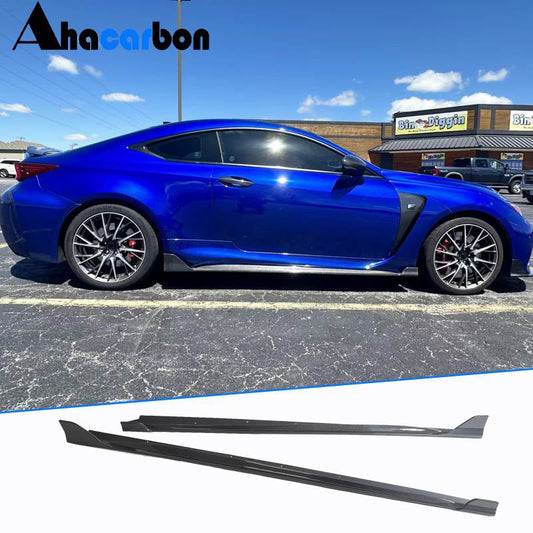 Side Skirts (for RC F 2014-2018, Carbon) for Lexus RC 200t 2014- - image 1