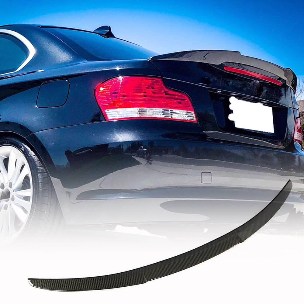 Rear Trunk Spoiler Carbon Fiber (Coupe) for BMW 1 series E81/82/87/88 2004-2011 - image 1