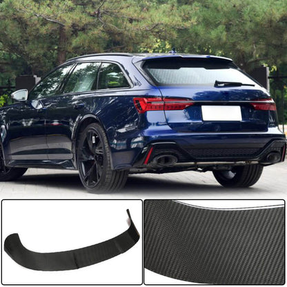 Rear Roof Spoiler Dry Carbon Fiber V1 for Audi A6 C8 2018- - image 1