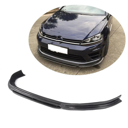 Front Bumper Lip Spoiler (for R/R-Line 2012-2017, Carbon) for Volkswagen Golf 7/E-Golf 2012-2020 - image 1