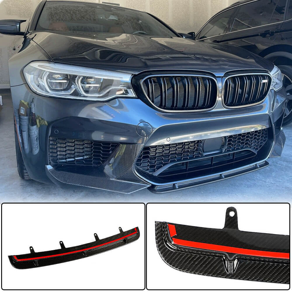 Front Bumper Lip V5 for M5 F90 2017-2020 Carbon for BMW 5 Series G30/31 2017-2023 - image 1