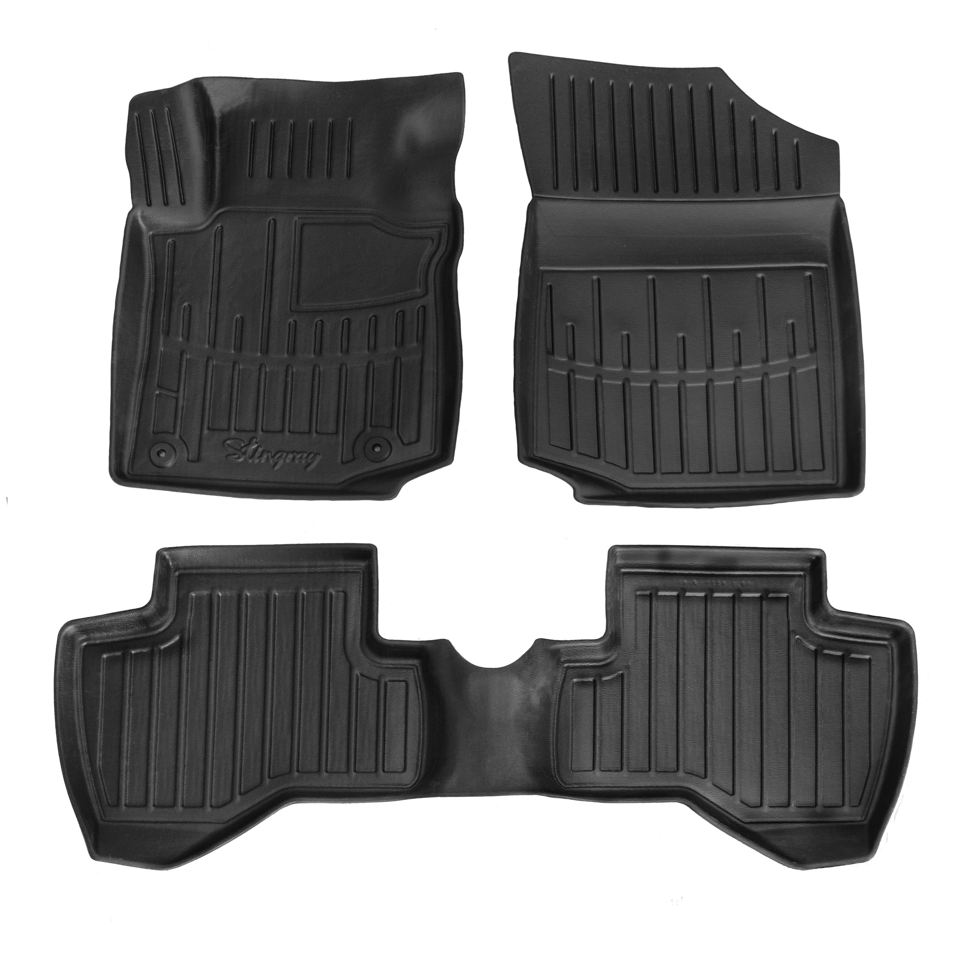 Stingray 3D Rubber Floor Mats (3 pcs) for Citroen C-1 2005-2014 - image 1