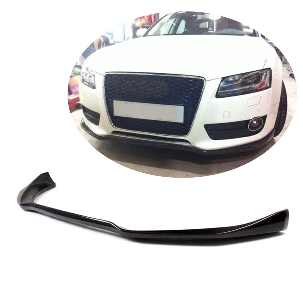 Front Bumper Lip V2 (for Base 2007-2011, Carbon) for Audi A5 2007-2015 - image 1
