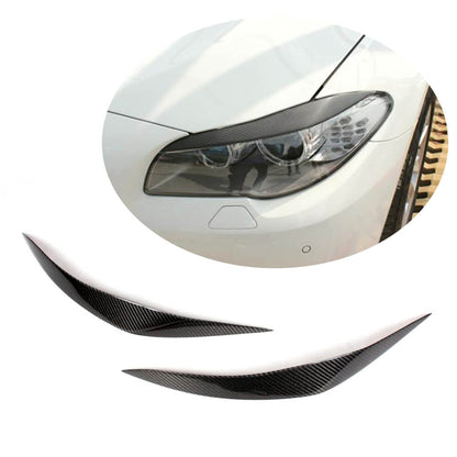 Headlight Eyelids (2010-2013, Carbon) for BMW 5 Series F-10/11/07 2010-2016 - image 1