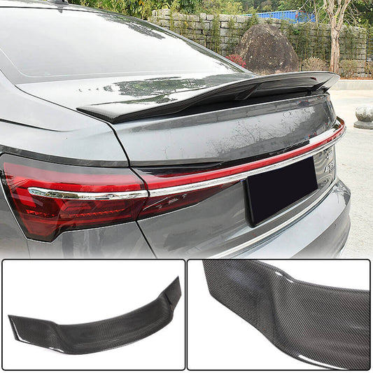 Rear Trunk Spoiler Carbon Fiber V1 for Audi A6 C8 2018- - image 1