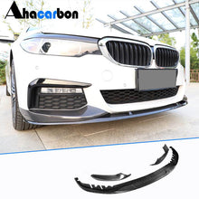 Front Bumper Lip V6 for M-Sport 2017-2020 Carbon for BMW 5 Series G30/G31 2017-2023 - image 1