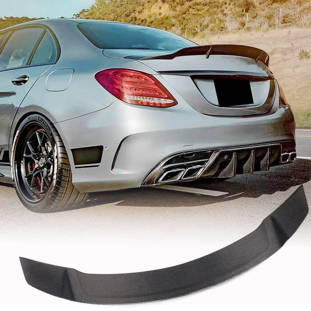 Spoiler V1 (for SD 2015-2019, Carbon) for Mercedes C-class W205 2014-2021 - image 1