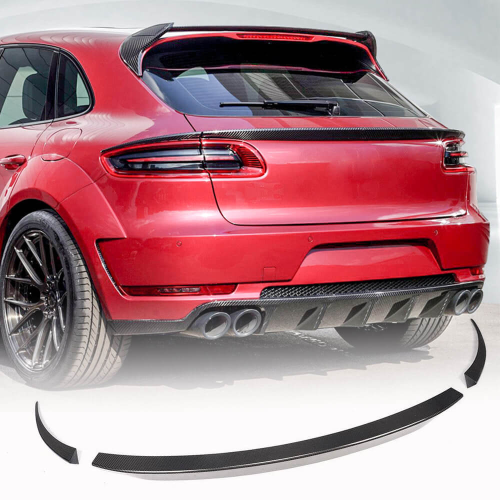 Lower Spoiler (2014-2018, Carbon) for Porsche Macan 2014-2024 - image 1