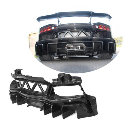 Rear Bumper Carbon Fiber for Lamborghini Aventador - image 1