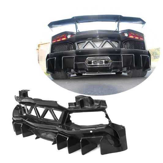 Rear Bumper Carbon Fiber for Lamborghini Aventador - image 1