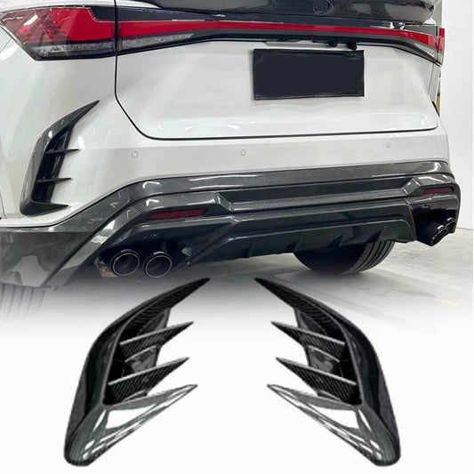 Covers on the rear bumper (Carbon) for Lexus RX 2022↗ - image 1