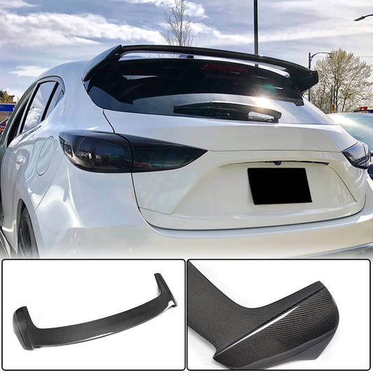 Spoiler V1 (HB, Carbon) for Mazda 3 2013-2019 - image 1