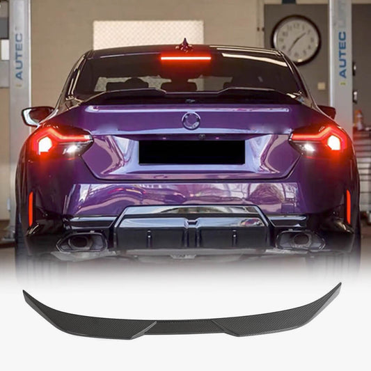 Rear Trunk Spoiler Carbon Fiber V2 for BMW 2 Series G42 2021- - image 1