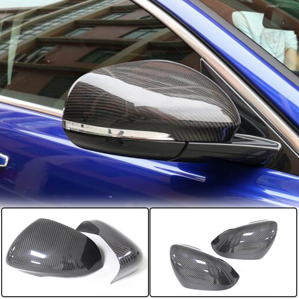 Mirror covers V1 (2015-2019, Carbon) for Jaguar XE 2015- - image 1