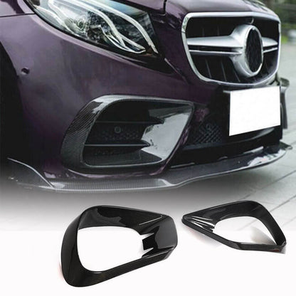 Covers on the front bumper (for AMG-Line 2017-2019, Carbon) for Mercedes E-class coupe C238 - image 1