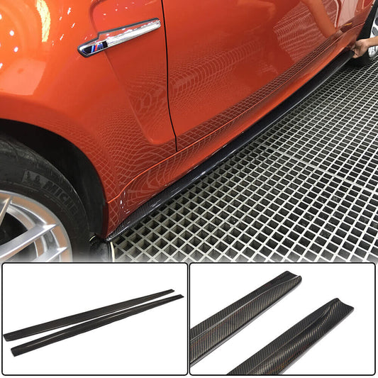 Side Skirts Carbon Fiber (for E82) for BMW 1 series E81/82/87/88 2004-2011 - image 1
