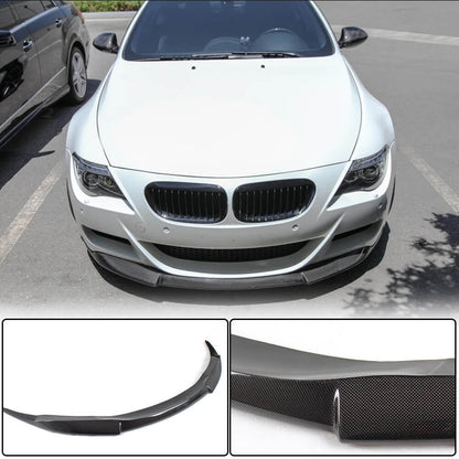 Front Bumper Lip Spoiler (for M6, Carbon) for BMW 6 Series E63/E64 2003-2010 - image 1