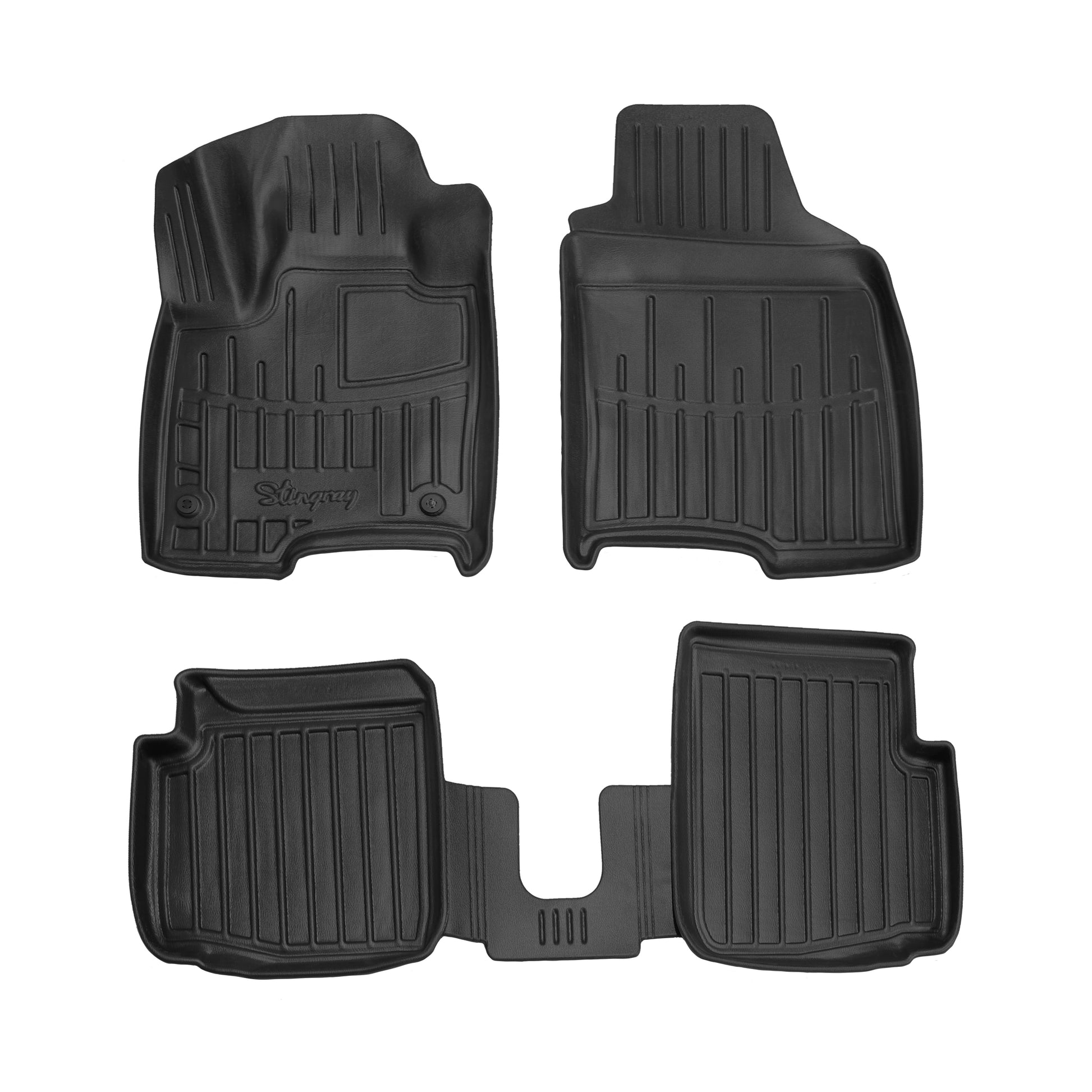 Rubber Floor Mats Stingray 3D (5 pcs) for Fiat Panda 2011-2023 - image 1