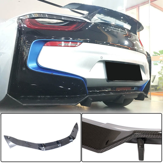 Rear Bumper Diffuser Dry Carbon Fiber for BMW I8 2014-2020 - image 1