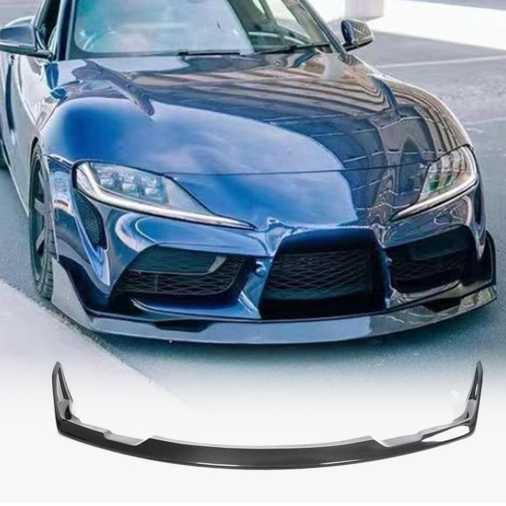 Lip front bumper cover (2022-2024, Carbon) for Toyota Supra 2019- - image 1