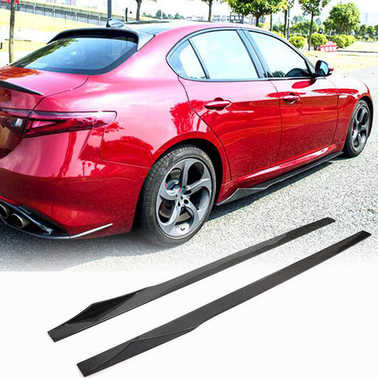 Side Skirts V3 (for Base/Sport, Carbon) for Alfa Romeo Giulia 2016-2022 - image 1