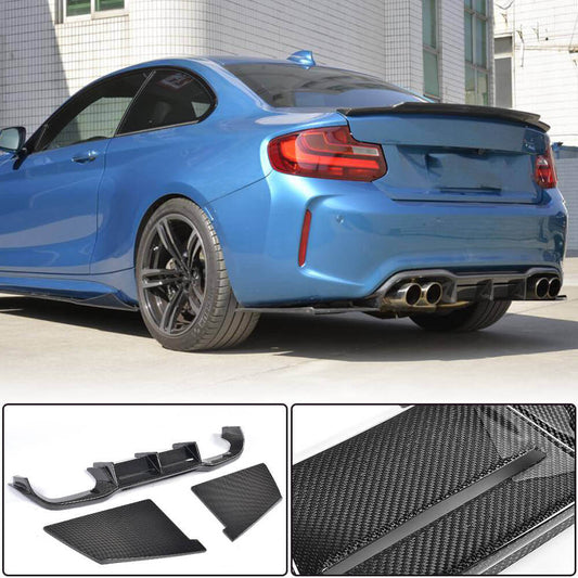 Rear Diffuser V3 (for F87 M2/M2C, Carbon) for BMW 2 Series F22/F23 2014-2021 - image 1