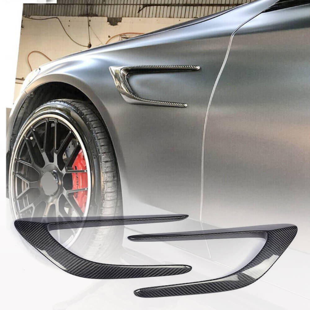Carbon Front Fender Covers (for Coupe/Cabriolet C63 AMG 2015-2019) for Mercedes C-сlass W205 2014-2021 - image 1