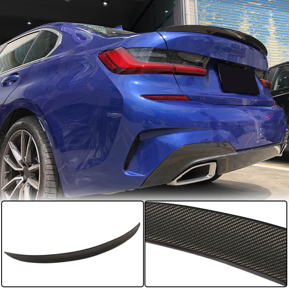 Rear Trunk Spoiler Carbon Fiber V15 (SD) for BMW 3 series G20/21 2018- - image 1
