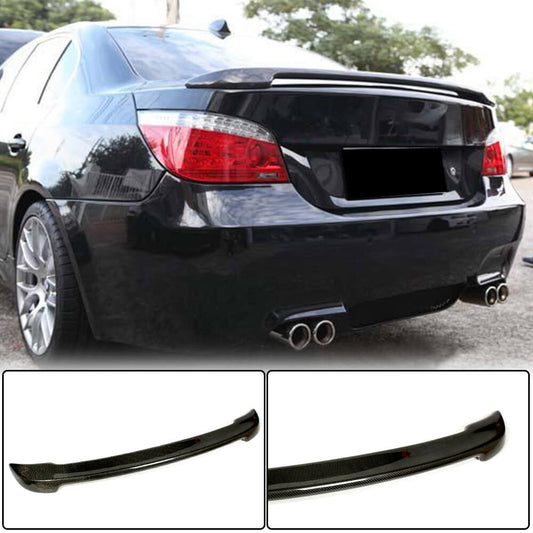 Rear Trunk Spoiler Carbon Fiber V3 (SD) for BMW 5 series E-60/61 2003-2010 - image 1