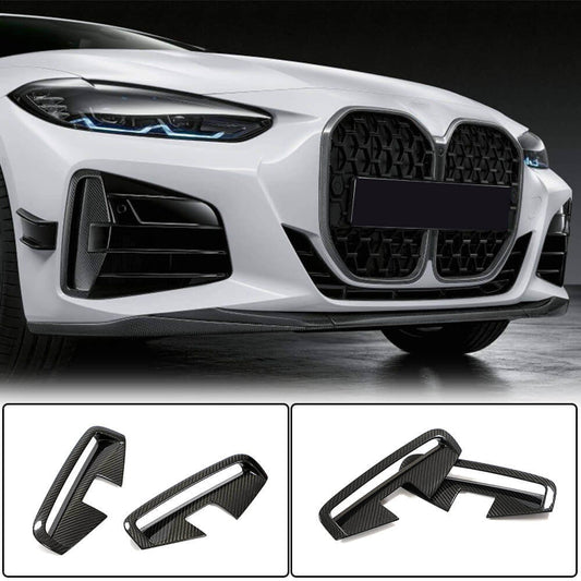 Front Bumper Splitters Dry Carbon Fiber (for M-Sport) for BMW 4 series G22/23/26 2020- - image 1