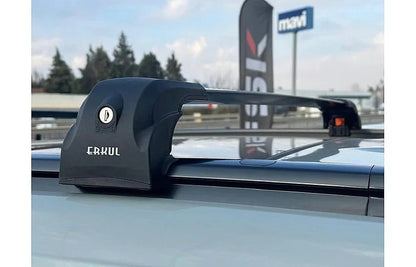 Roof Rack Cross Bars for Integrated Roof Rails Ecem V2 120 cm (2 pcs) for Mitsubishi Outlander 2021- - image 1