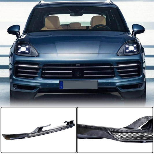 Front Lip Overlay (for Base 2018-2023, Carbon) for Porsche Cayenne 2018- - image 1