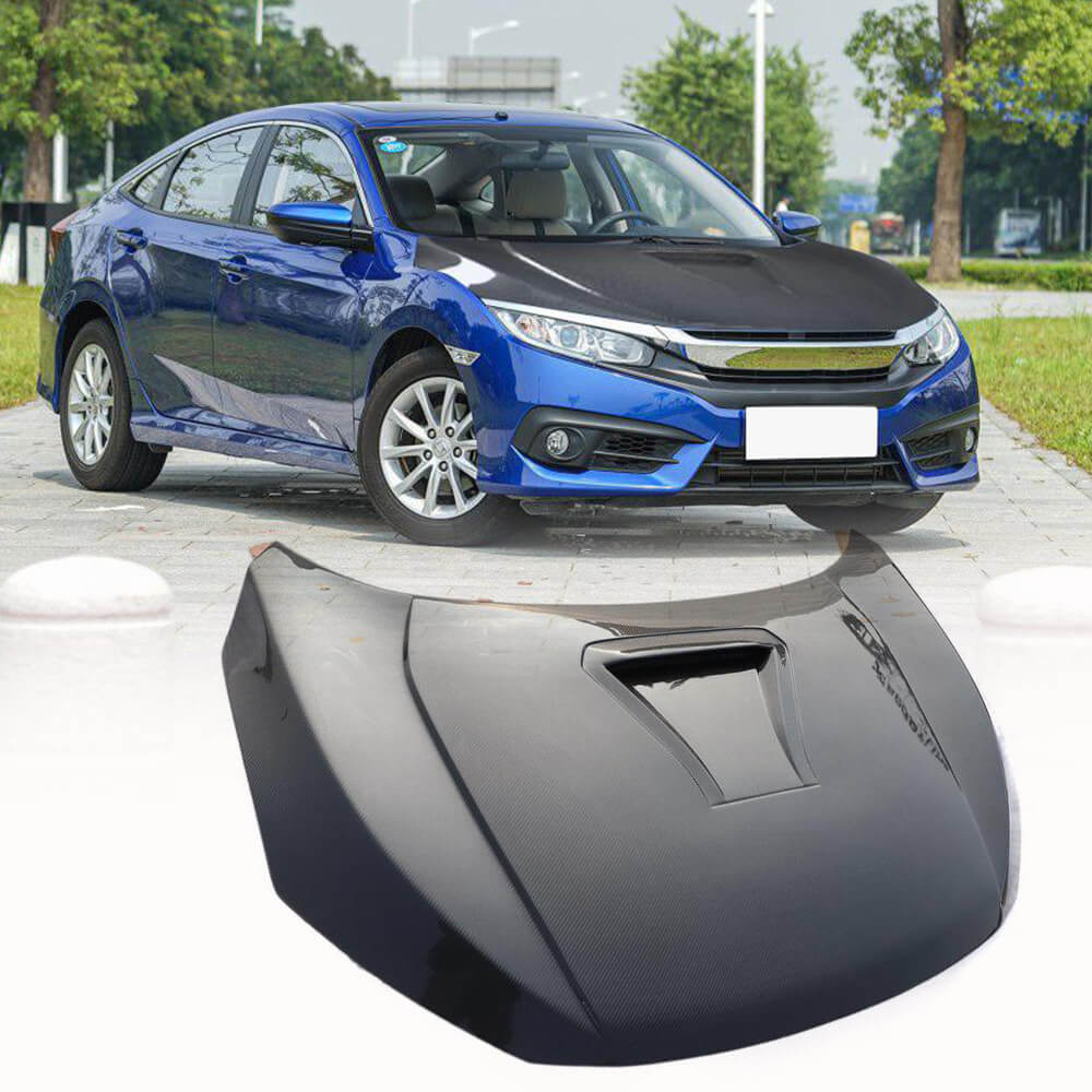 Hood (Carbon) for Honda Civic Sedan X 2016-2021 - image 1
