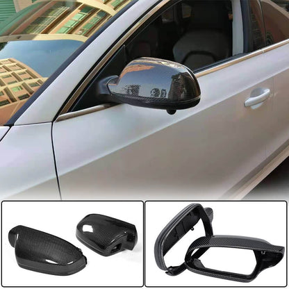 Mirror covers (2011-2015, Carbon) for Audi A4 B8 2007-2015 - image 1