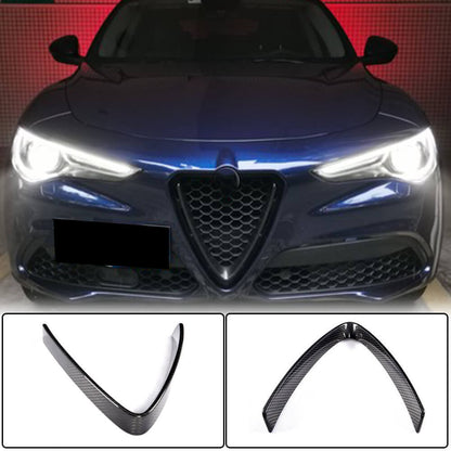 Radiator grille trim (2017-2023, Dry carbon) for Alfa Romeo Stelvio - image 1