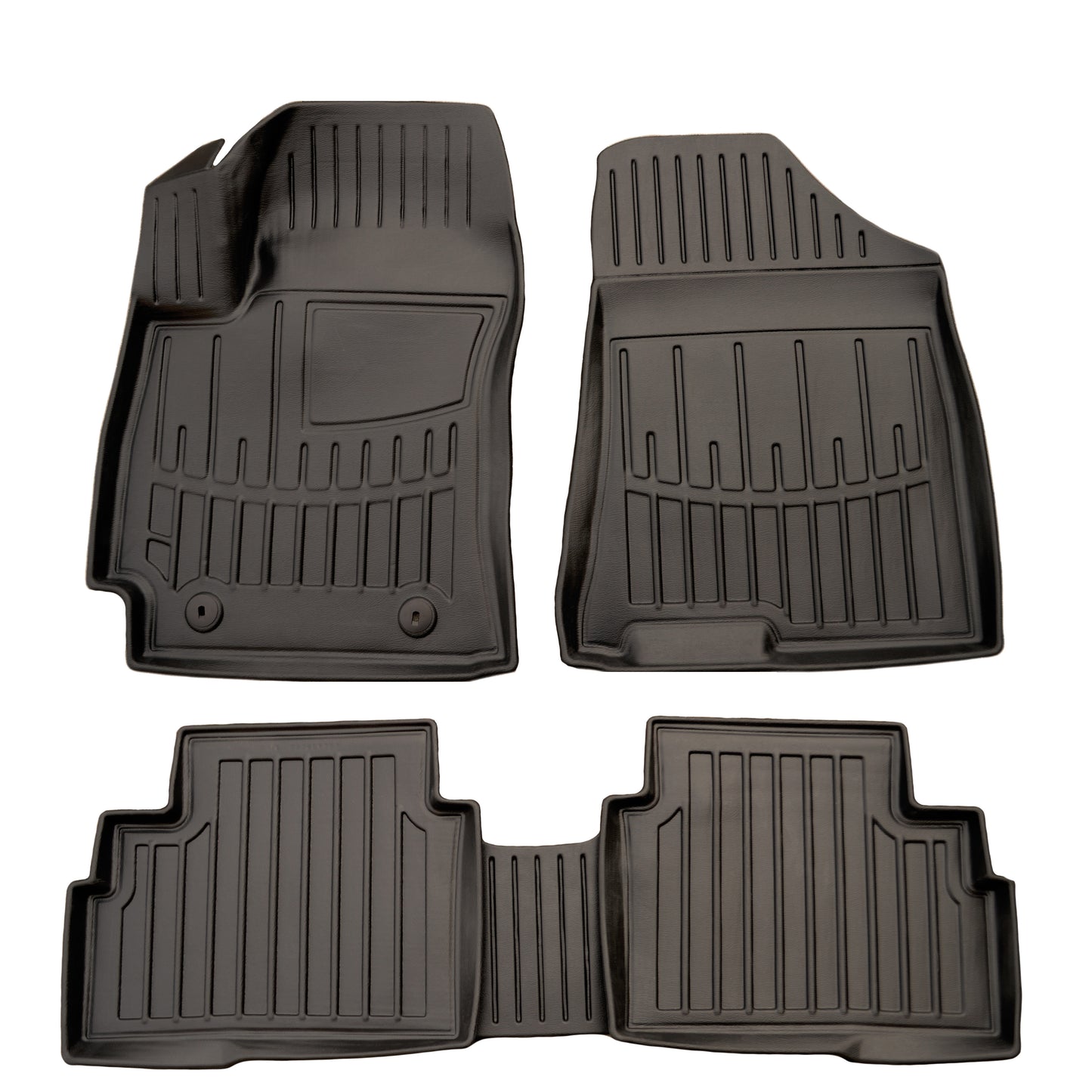 Rubber Floor Mats Stingray 3D (5 pcs) for Hyundai Kona 2023- - image 1