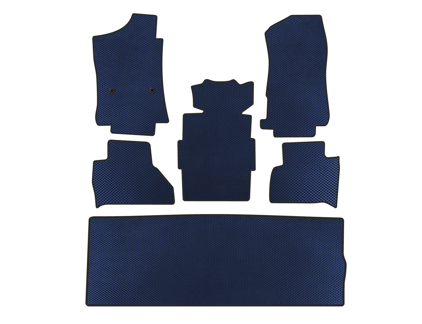 EVA Car Mats (3 Rows, Blue) for Cadillac Escalade 2014-2020 - image 1