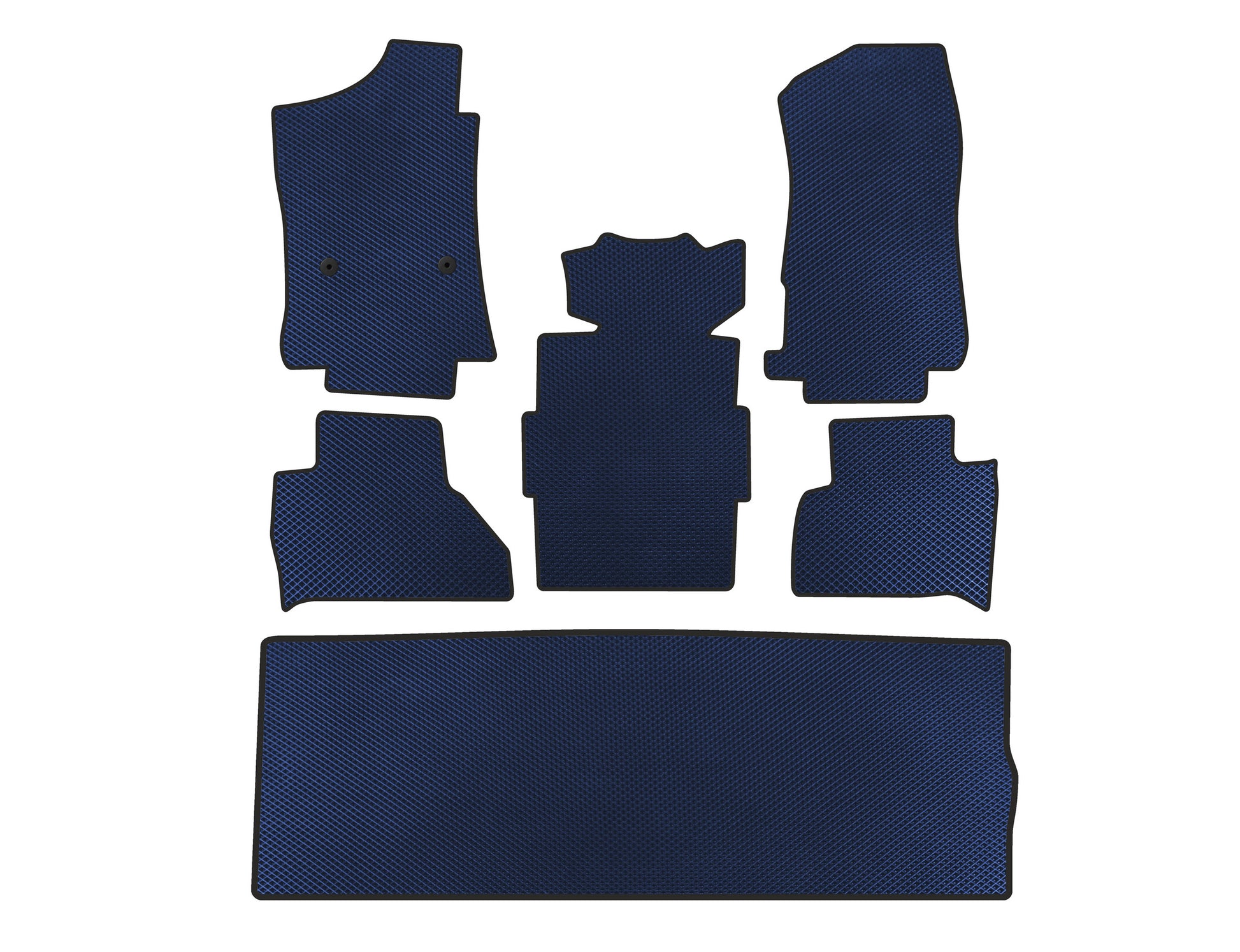 EVA Car Mats (3 Rows, Blue) for Cadillac Escalade 2014-2020 - image 1