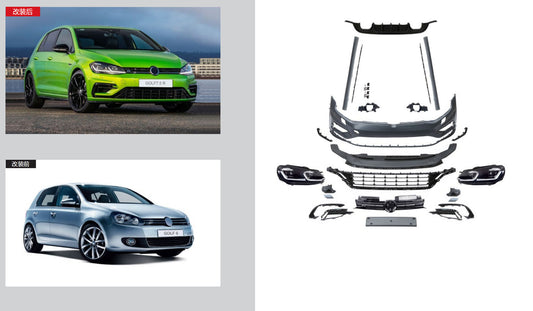 Facelift Kit to Golf 7R 2021+ for Volkswagen Golf 6 2008-2014 - image 1