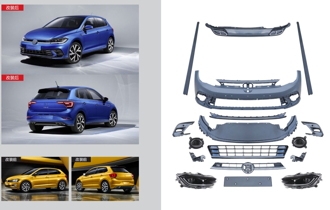 R-Line Full Body Kit (for 2021+) for Volkswagen Polo 2017- - image 1