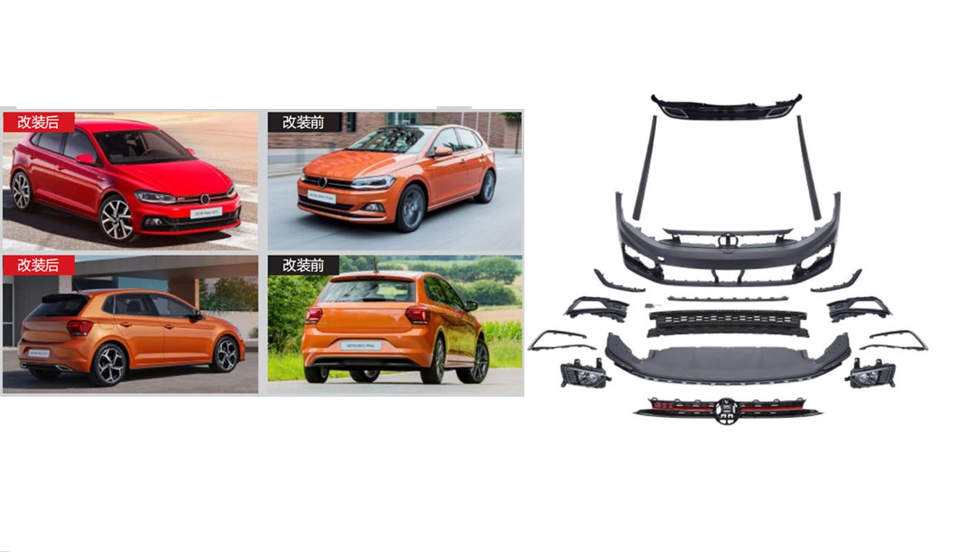 GTI Body Kit Set (for 2017-2021) for Volkswagen Polo 2017- - image 1