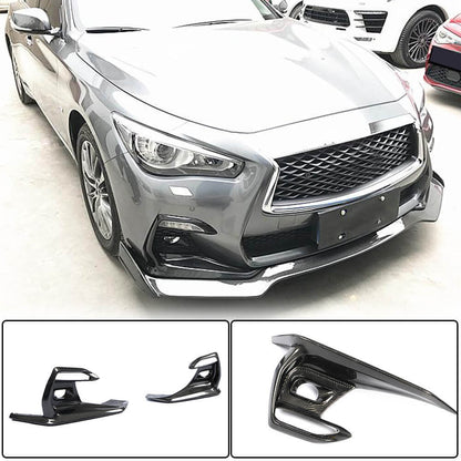Carbon Fog Light Covers (for Q50 Sport 2018-2022) for Infiniti Q50/Q60 2013-2024 - image 2