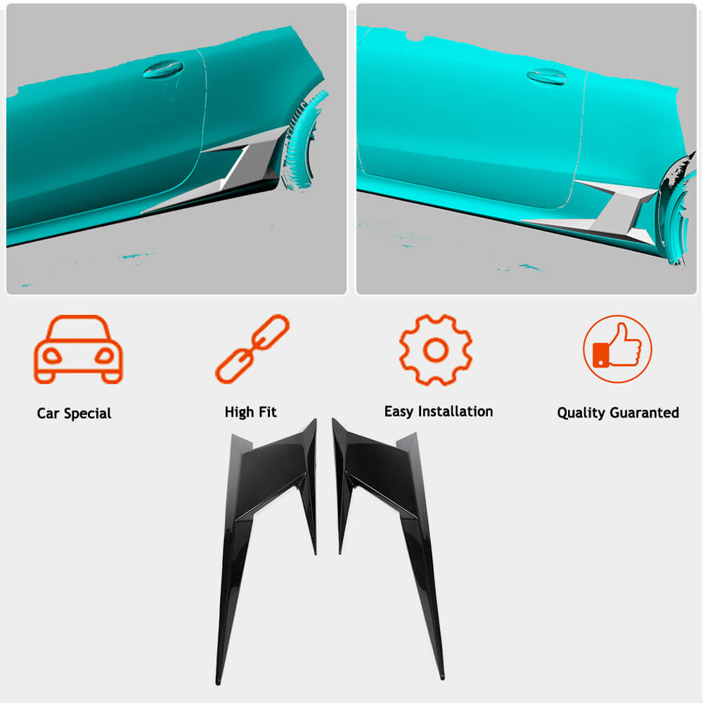 Carbon Rear Fender Covers (for AMG-Line 2017-2019) for Mercedes E-class coupe C238 2016-2024 - image 2