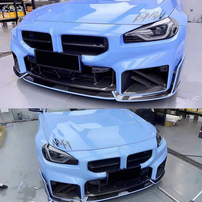 Dry Carbon Kidney Grilles (for G87) for BMW 2 Series G42 2021- - image 2