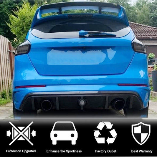 Rear Bumper Diffuser (for RS 2015-2017, Carbon) for Ford Focus III 2011-2017 - image 2