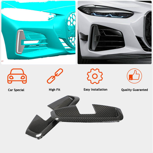 Front Bumper Splitters Dry Carbon Fiber (for M-Sport) for BMW 4 series G22/23/26 2020- - image 2