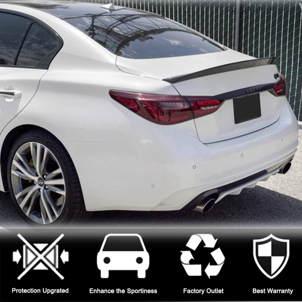 V7 Spoiler (for Q50, Carbon) for Infiniti Q50/Q60 2013-2024 - image 2
