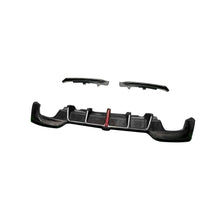 Rear Bumper Diffuser with LED Carbon Fiber (2019-2021, M-Sport) for BMW 3 series G20/21 2018- - image 2