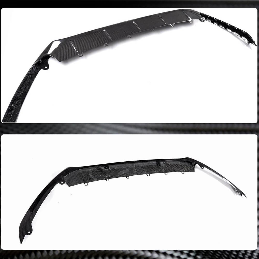 Front Bumper Lip Spoiler (for RS 2015-2017, Carbon) for Ford Focus III 2011-2017 - image 2